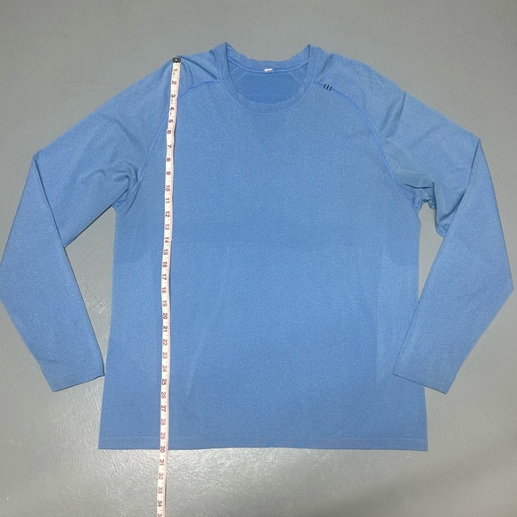 Lululemon Metal Vent Tech Long Sleeve Seamless Ventilation Thumbhole Baltic Blue - Picture 6 of 11